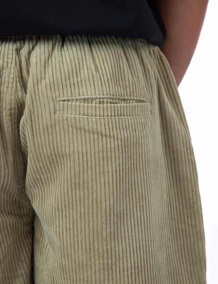 Mr Simple Burbank Cord Shorts in Slate Green Cord | Buster McGee