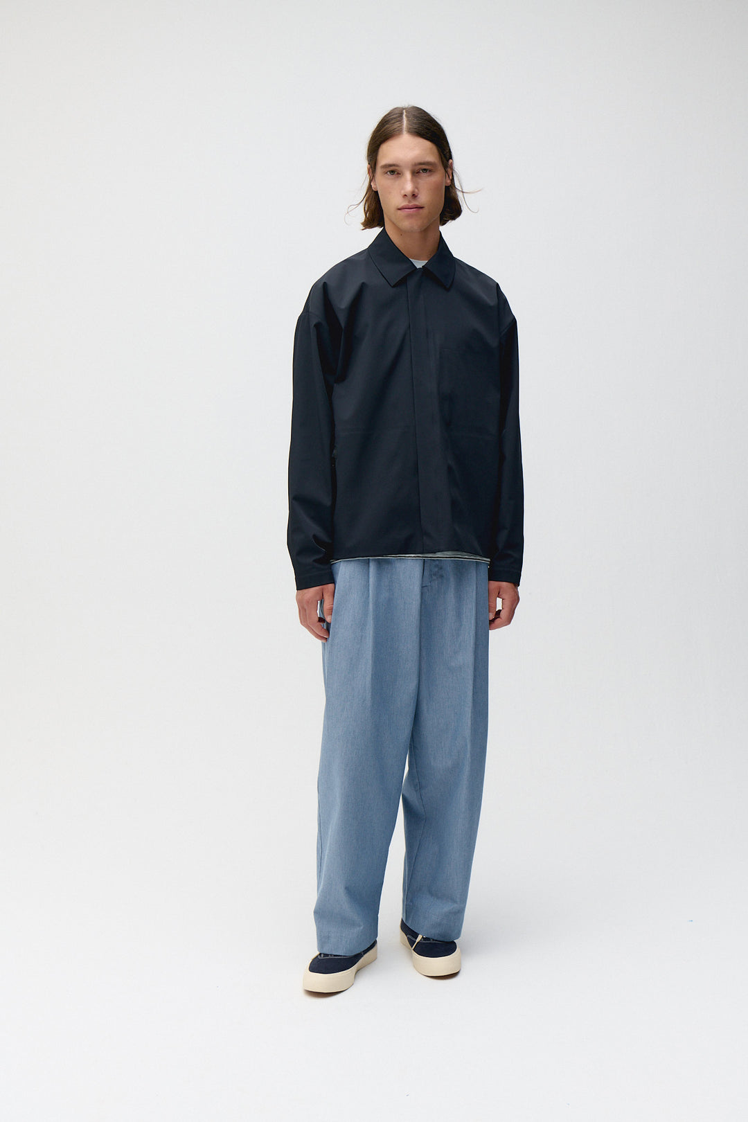 Unfeigned Technical Coach Jacket WP in Dark Navy