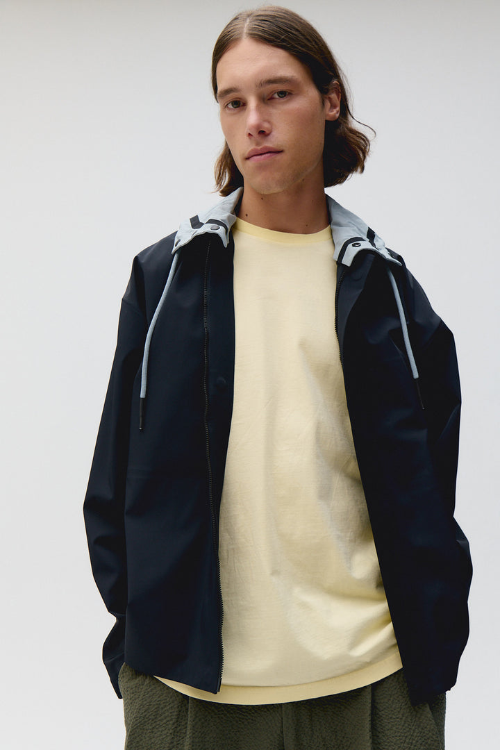 Unfeigned Technical Coach Jacket WP in Dark Navy |. Buster McGee