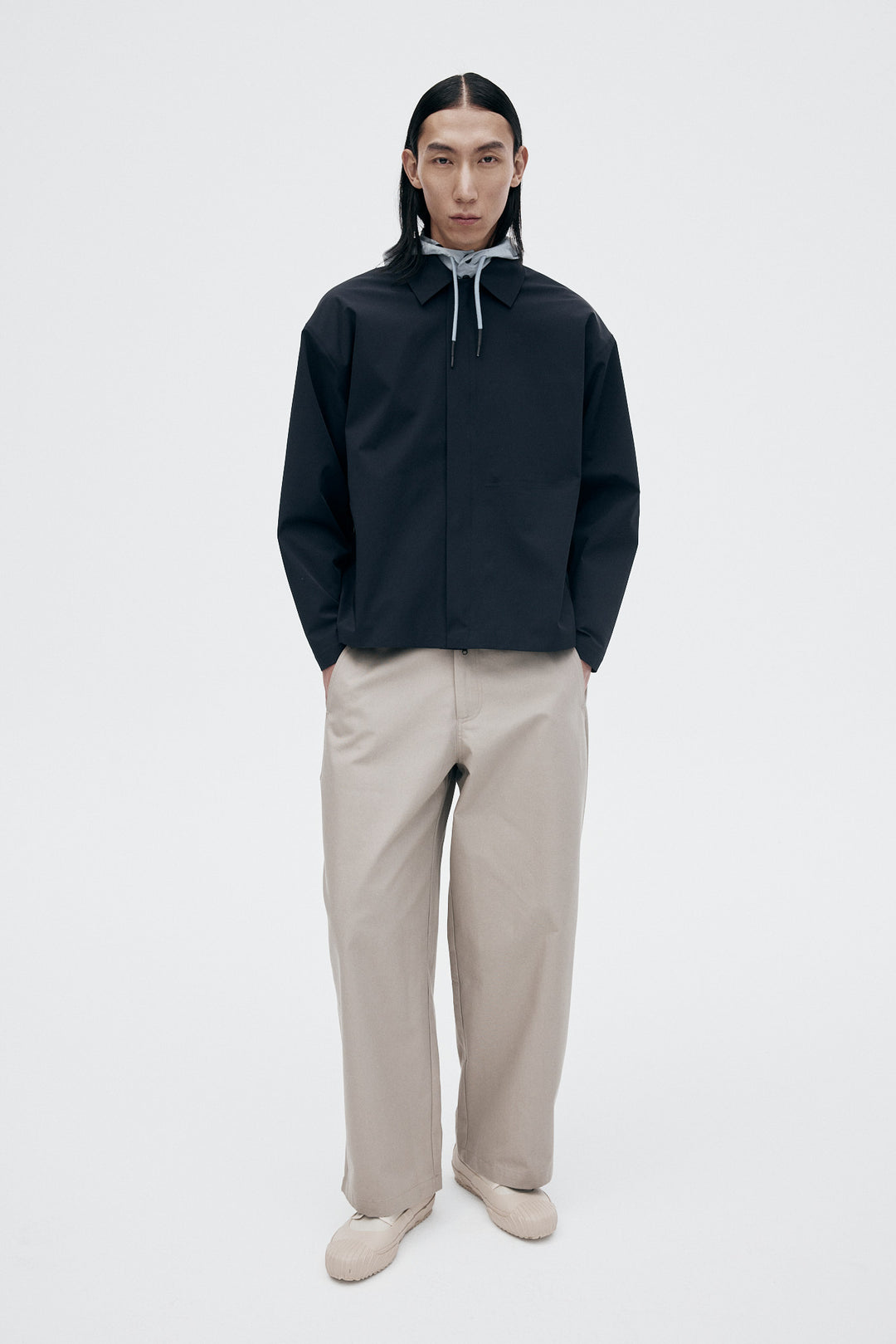 Unfeigned Technical Coach Jacket WP in Dark Navy