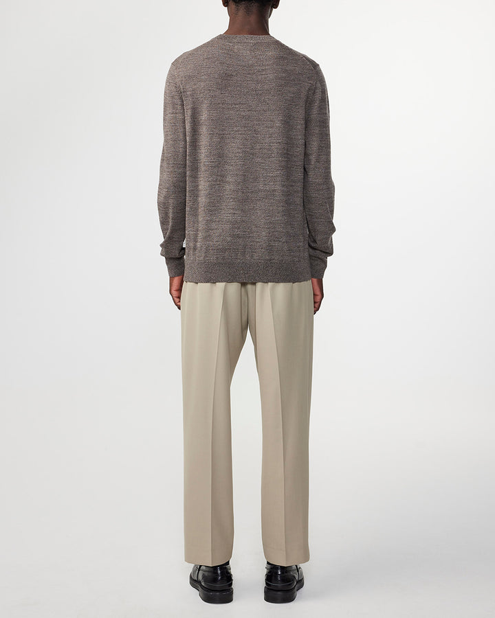 NN07 - Ted 6605 Longsleeve Pullover in Shitake | Buster McGee