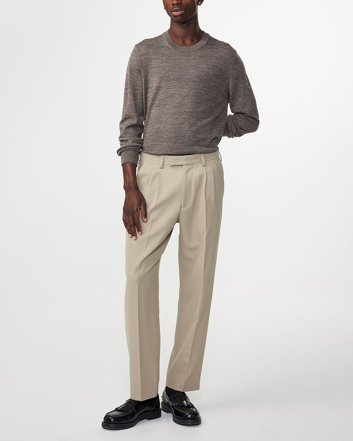 NN07 - Ted 6605 Longsleeve Pullover in Shitake | Buster McGee