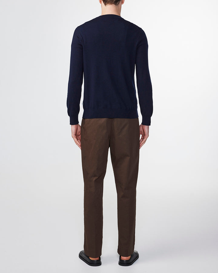 NN07 - Ted 6605 Longsleeve Pullover in Navy | Buster McGee