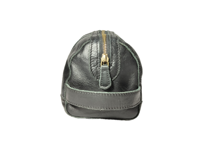 Indepal - Watson  Leather Toiletry Bag in Black | Buster McGee