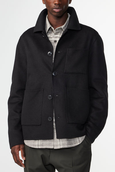 NN07 Ansel 8017 Wool Jacket in Black | Buster McGee