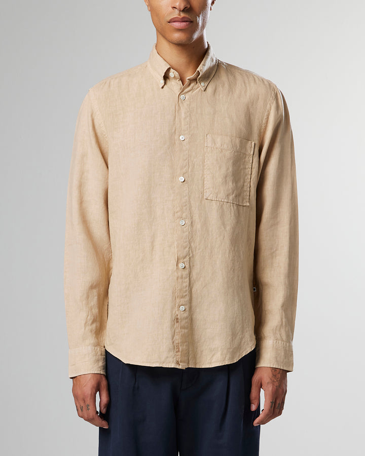 NN07 - Arne BD 5706 Linen Shirt in Irish Cream | Buster McGee