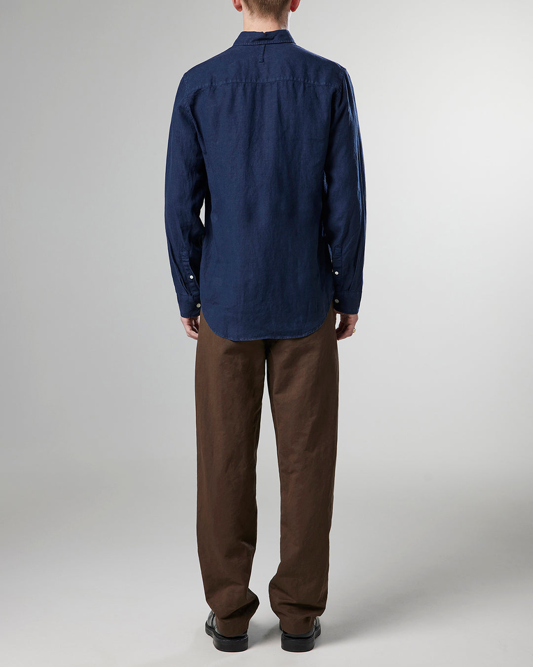NN07 - Arne BD 5706 Linen Shirt in Navy Blue | Buster McGee