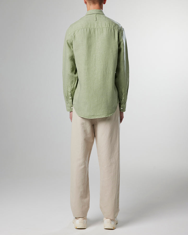 NN07 - Arne BD 5706 Linen Shirt in Pale Green | Buster McGee