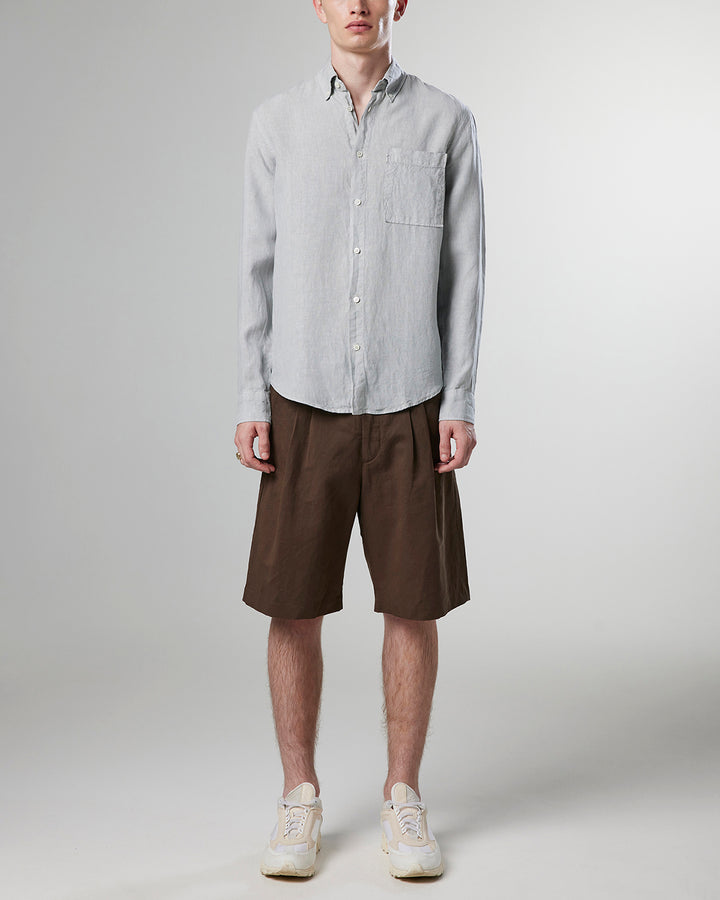 NN07 - Arne BD 5706 Linen Shirt in Harbor Mist | Buster McGee