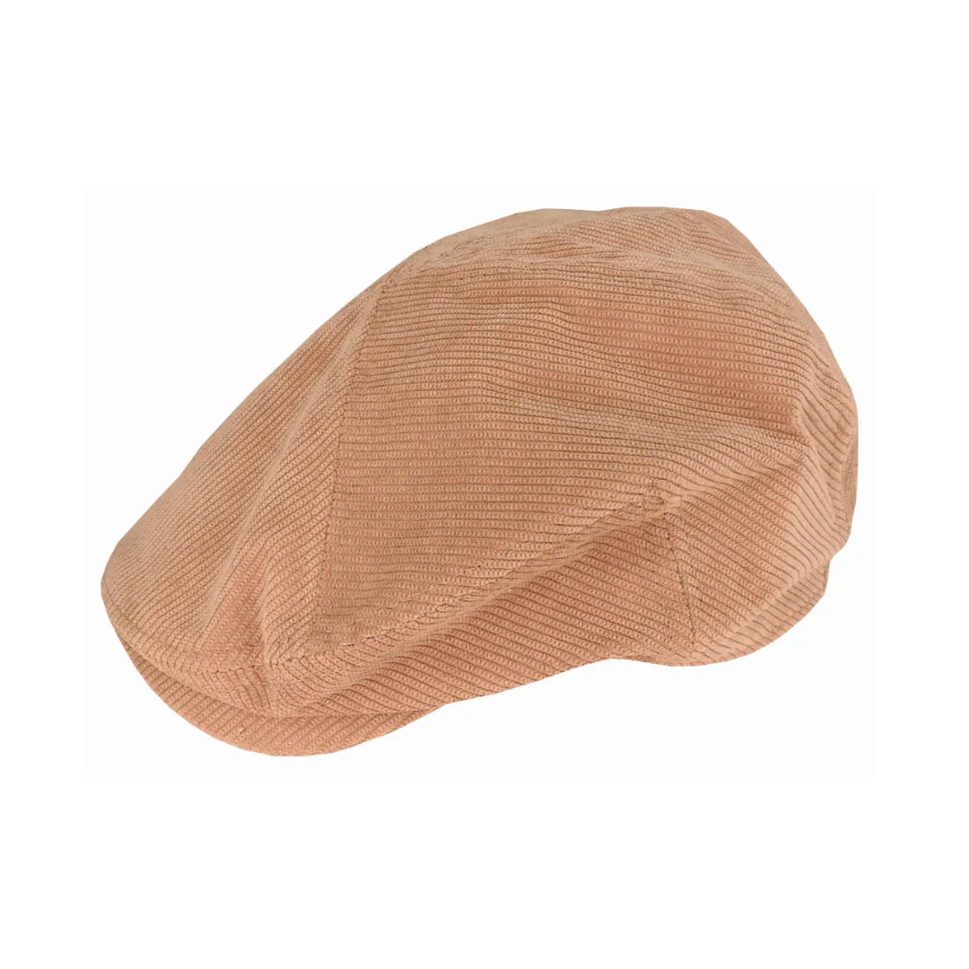 Avenel - Corduroy 5 Piece Cheesecutter Cap in Camel | Buster McGee