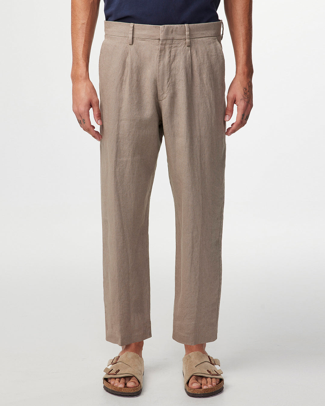 NN07 - Bill 1196 Linen Pant in Greige | Buster McGee
