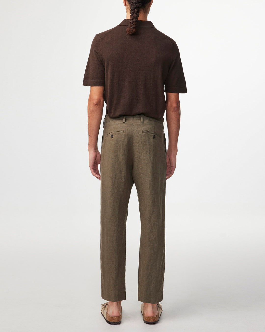 NN07 - Bill 1196 Linen Pant in Khaki Army | Buster McGee