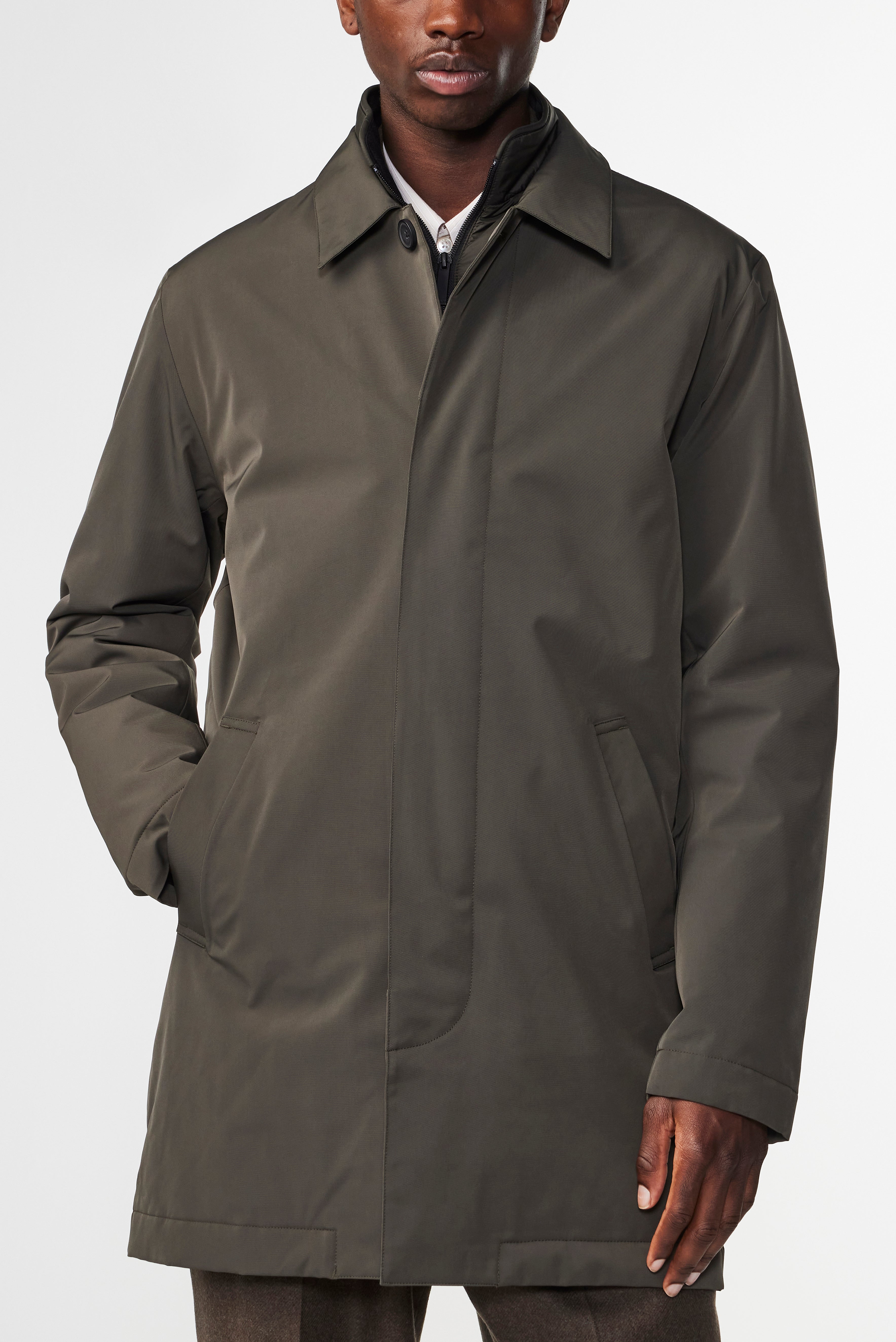 ジャケット・アウター nullus ECOLEATHERHOLLOW PLACKETLONG COAT Volvo Shell Jacket - SMT GB Merchandise