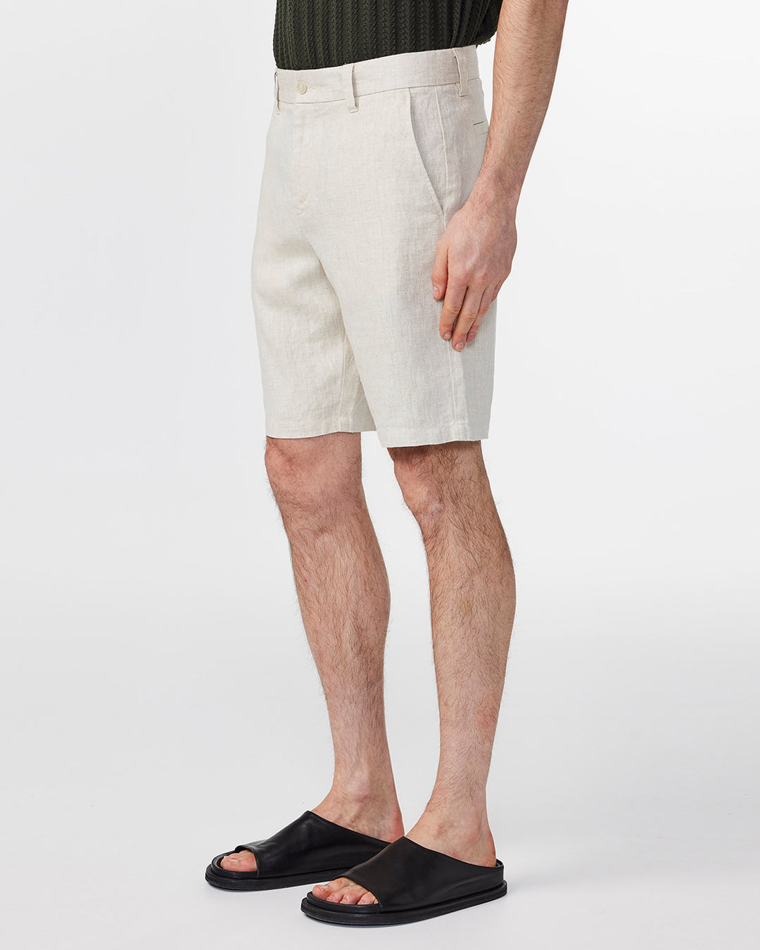 NN07 Crown Shorts 1454 in Oat | Buster McGee