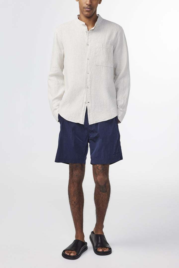 NN07 Eddie 5706 Linen LS Shirt in Oat | Buster McGee