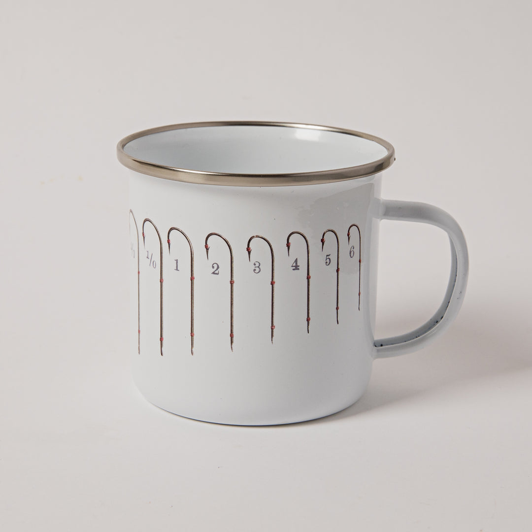 Sporting Nation Vintage Fishing Hooks Enamel Mug | Buster McGee
