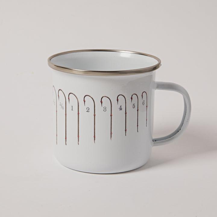 Sporting Nation Vintage Fishing Hooks Enamel Mug | Buster McGee