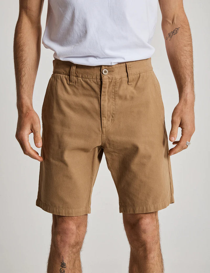 Mr Simple - Taylor Chino Shorts in Khaki | Buster McGee