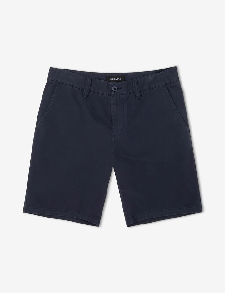 Mr Simple - Taylor Chino Shorts in Navy | Buster McGee