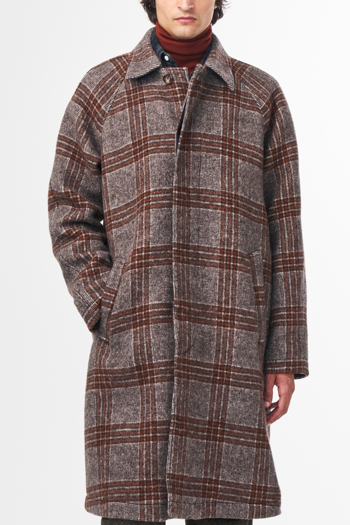 Multi Check Coat NN07 Rocko Wool Coat 8442 in Multi Check | Buster McGee