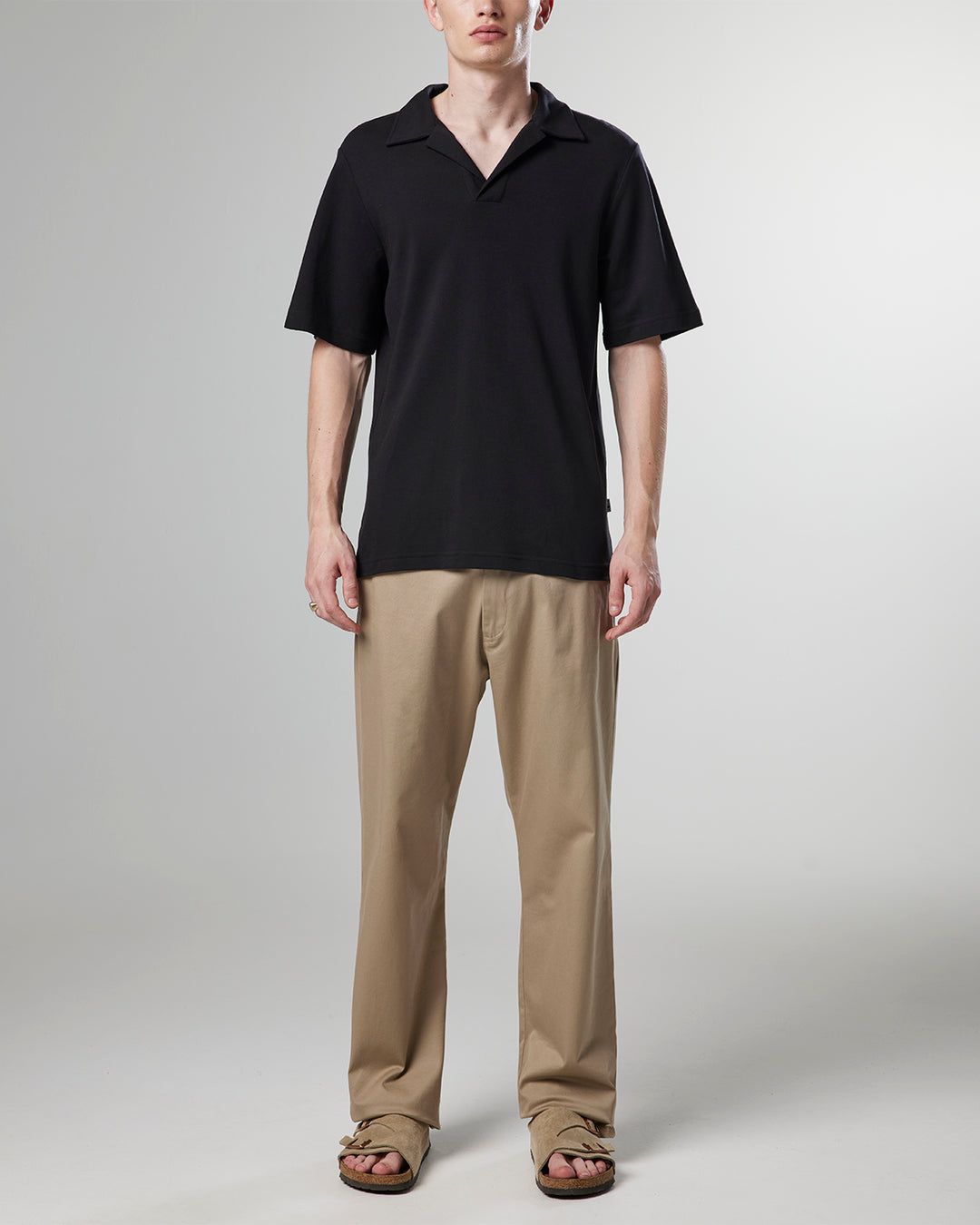NN07 - Ross SS Polo 3463 Polo in Black | Buster McGee