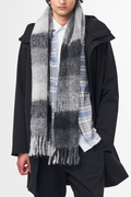 NN07 Scarf Two 9016 in Grey Check | Buster McGee