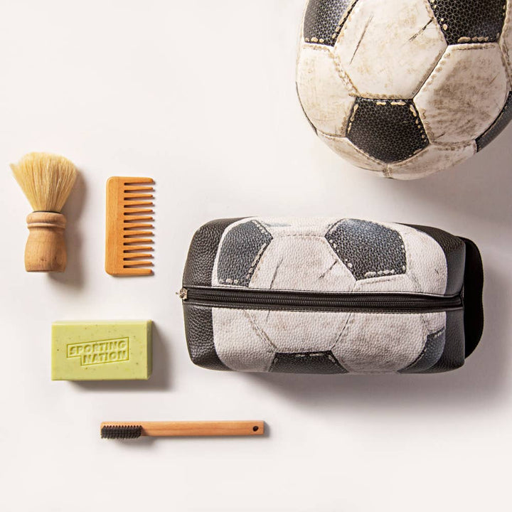 Vintage Soccer Ball Toiletries Bag