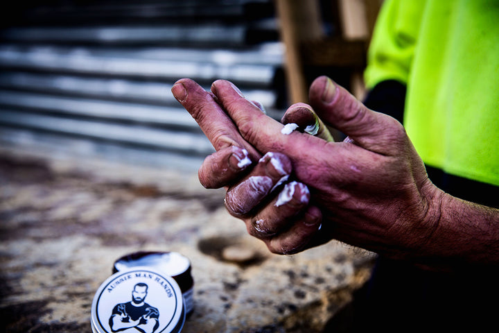 Aussie Man Hands / Hand Cream for Tradies / 100g Tub