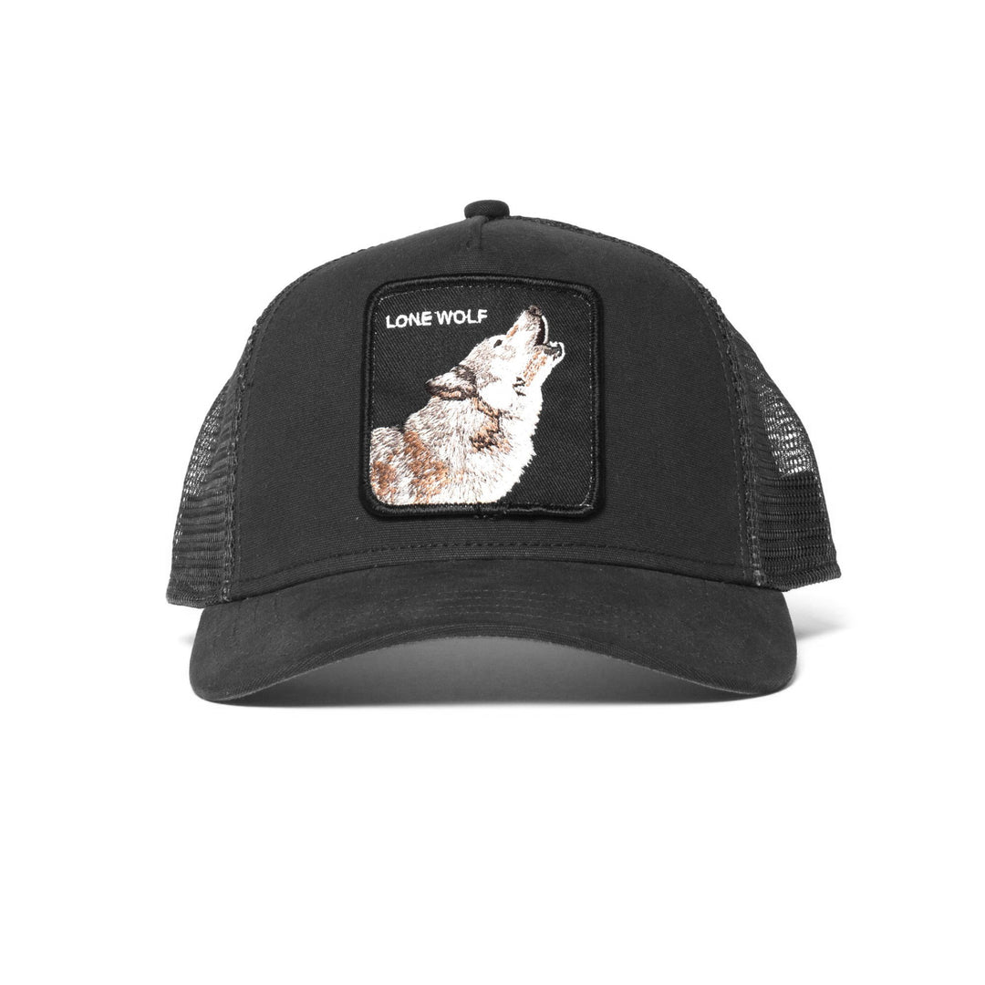 Goorin Bros - Lone Wolf Trucker Cap in Black | Buster McGee