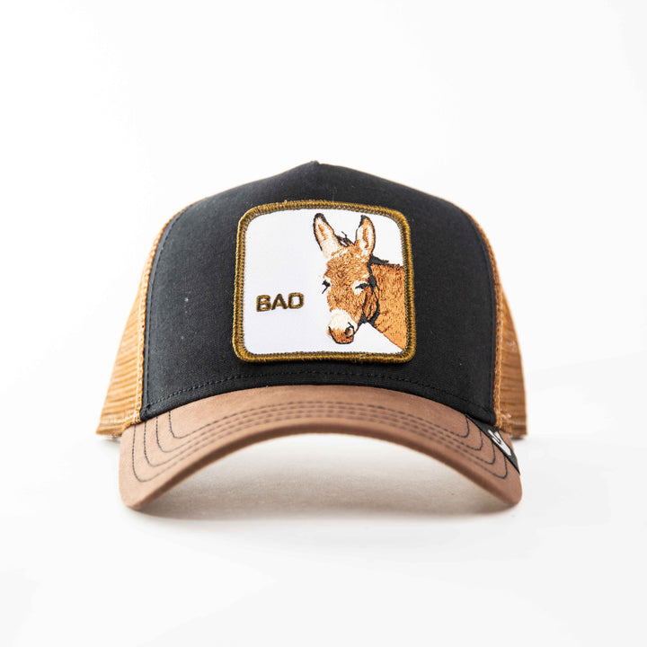 Goorin Bros - Bad Ass Trucker Cap in Black | Buster McGee Daylesford