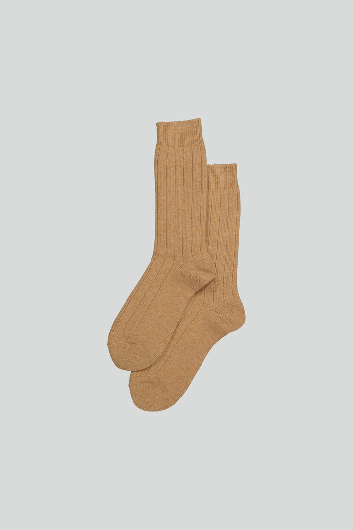 NN07 - Sock One 9055 Chunky Wool Sock in Camel | Buster McGee