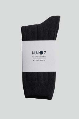 NN07 - Sock One 9055 Chunky Wool Sock in Black | Buster McGee Daylesford