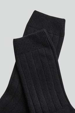 NN07 - Sock One 9055 Chunky Wool Sock in Black | Buster McGee Daylesford