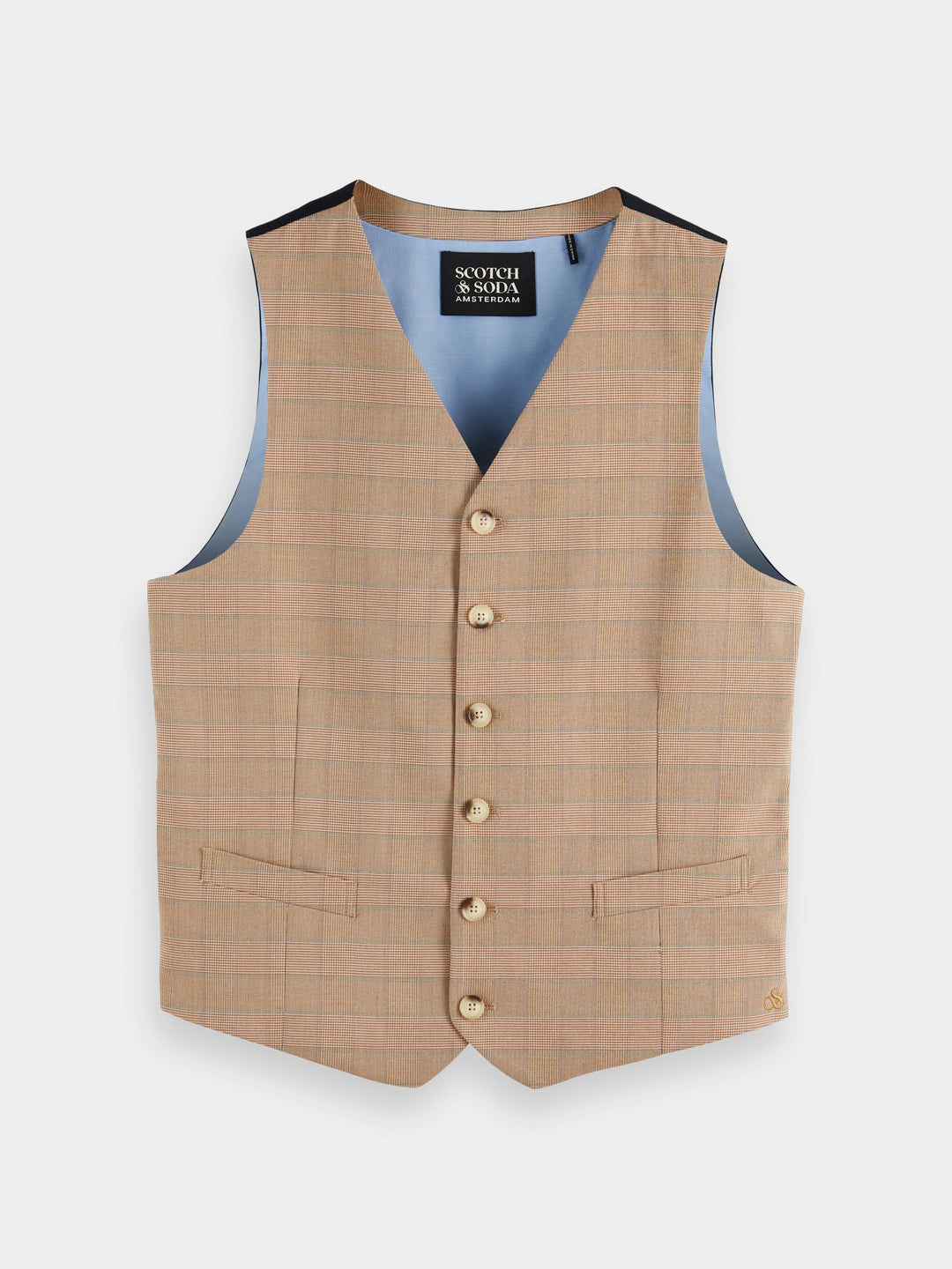 Classic Yarn-Dyed Check Gilet Combo B 0218 | Buster McGee
