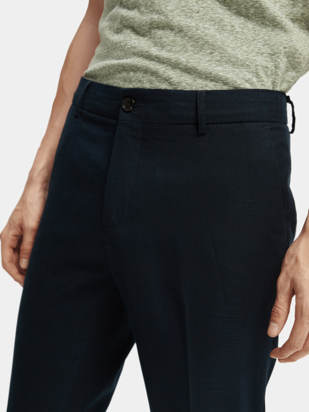 Mott Super-Slim Classic Yarn Dyed Pant in Night | Buster McGee