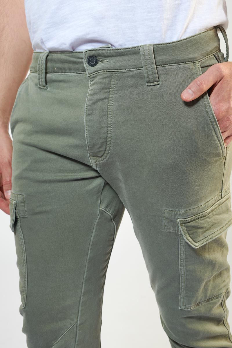 Le Temps des Cerises - Koge Cargo Pant in Khaki | Buster McGee