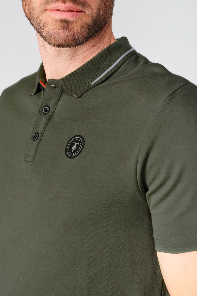 Aron Men's Polo Shirt in Climbing Ivy | Buster McGee