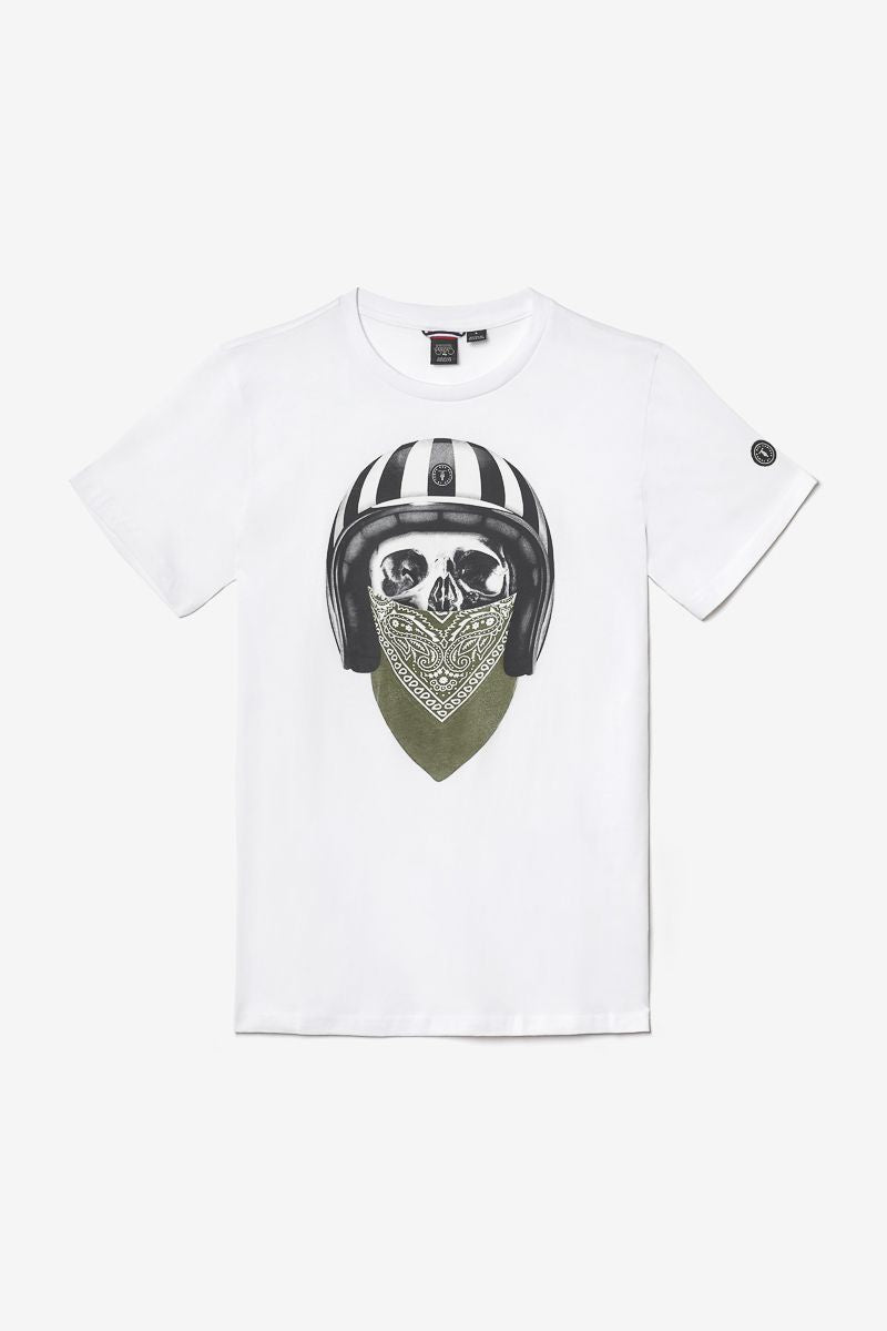 Le Temps des Cerises - Veigar Printed Tee in White | Buster McGee