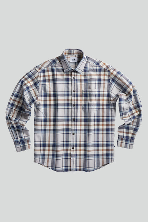 NN07 - Deon 5281 Shirt in Blue Check | Buster McGee