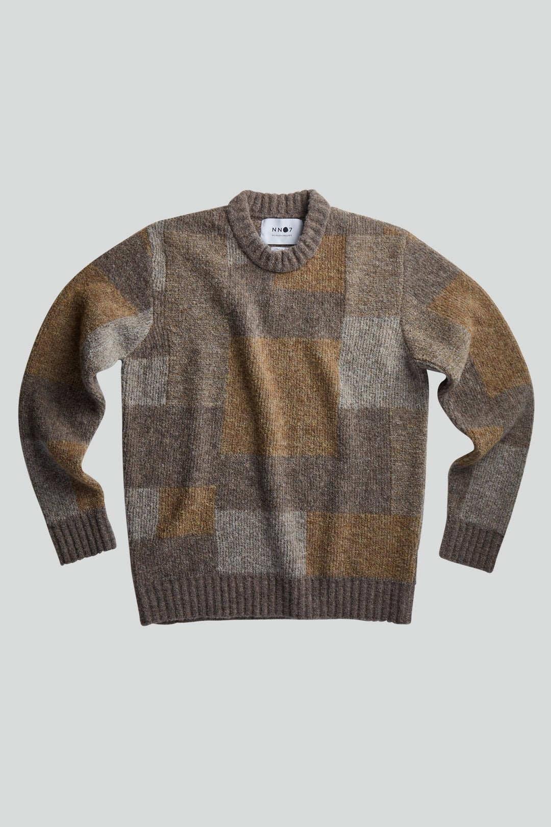 NN07 - Brady 6531 Crewneck Sweater in Camel Multi | Buster McGee