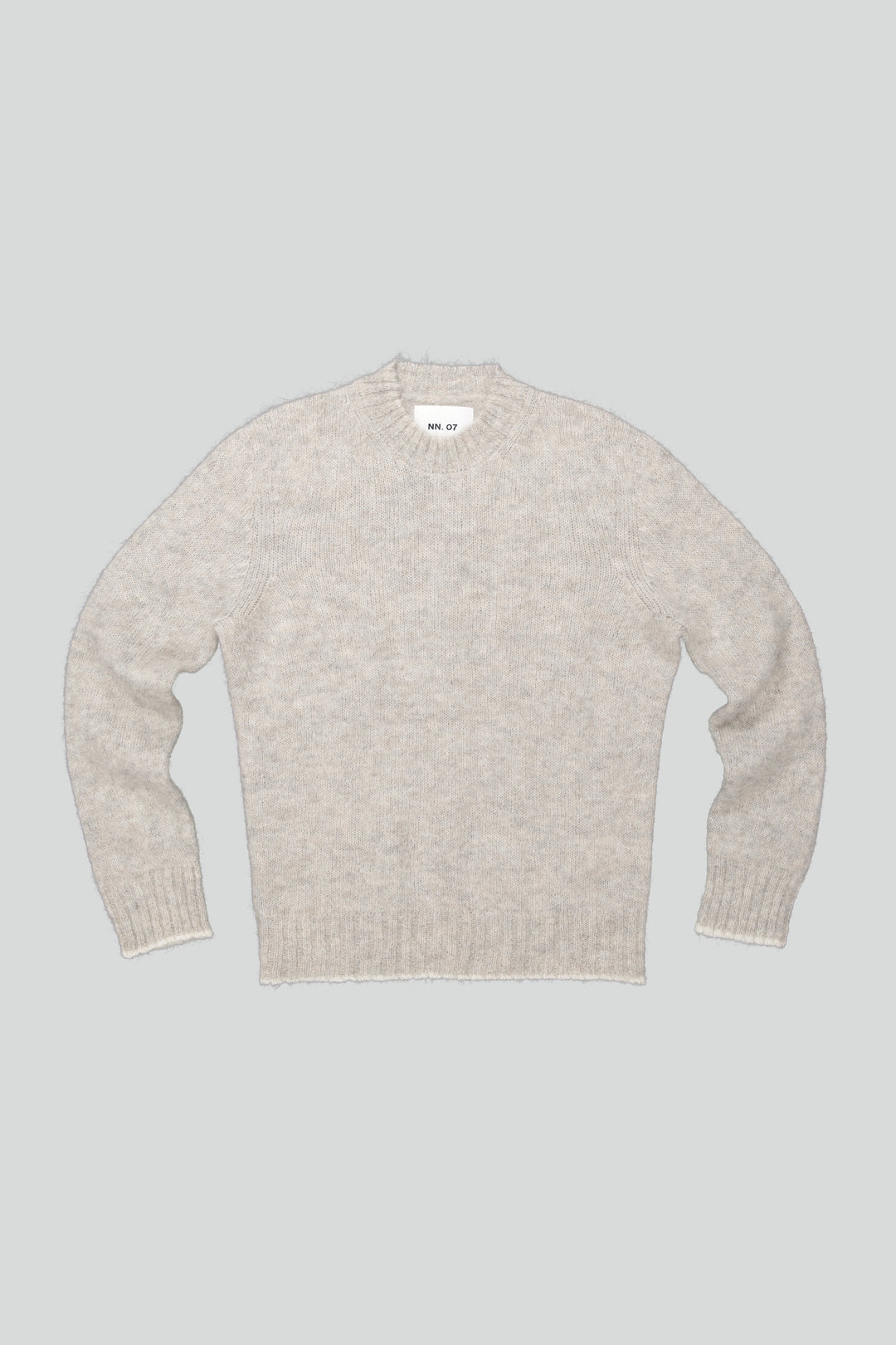 NN07 - Jack 6512 Crew Neck Sweater Light Grey Melange | Buster McGee