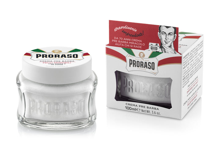 Proraso - Sensitive Skin Pre-Shave Cream 100ml | Buster McGee 