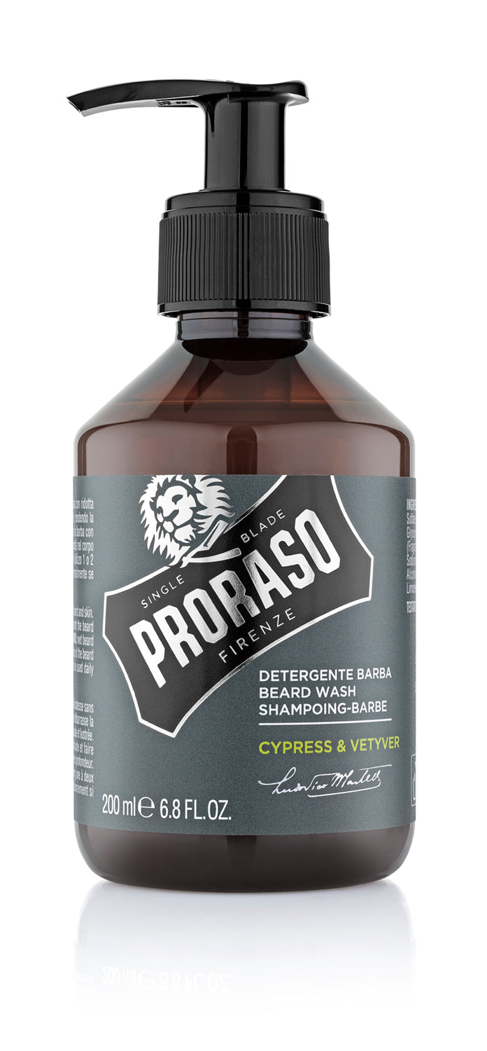 Proraso - Cypress and Vetyver Beard Wash - 200ml | Buster McGee