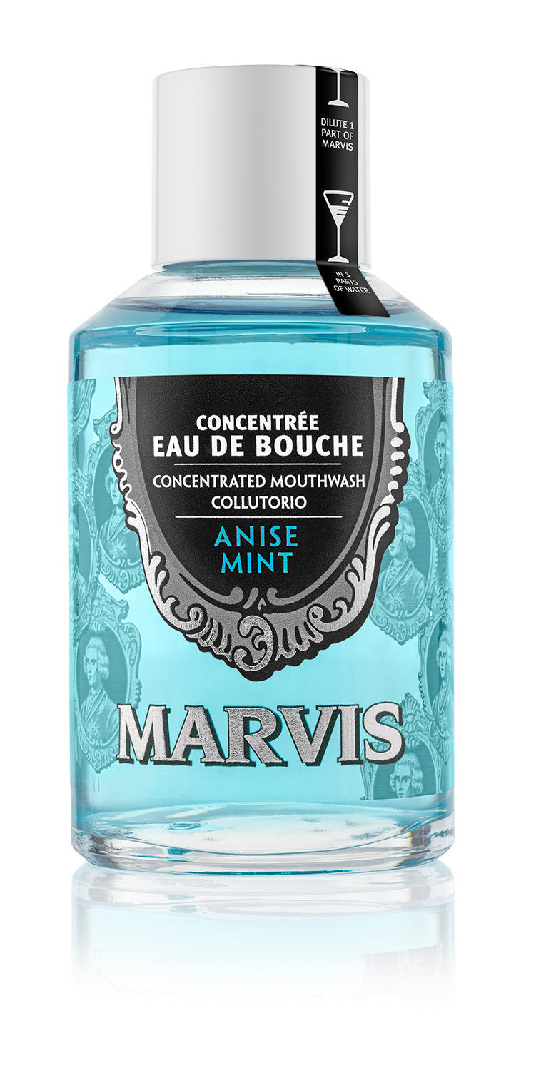 Marvis - Anise Mint Mouthwash 120ml Bottle | Buster McGee