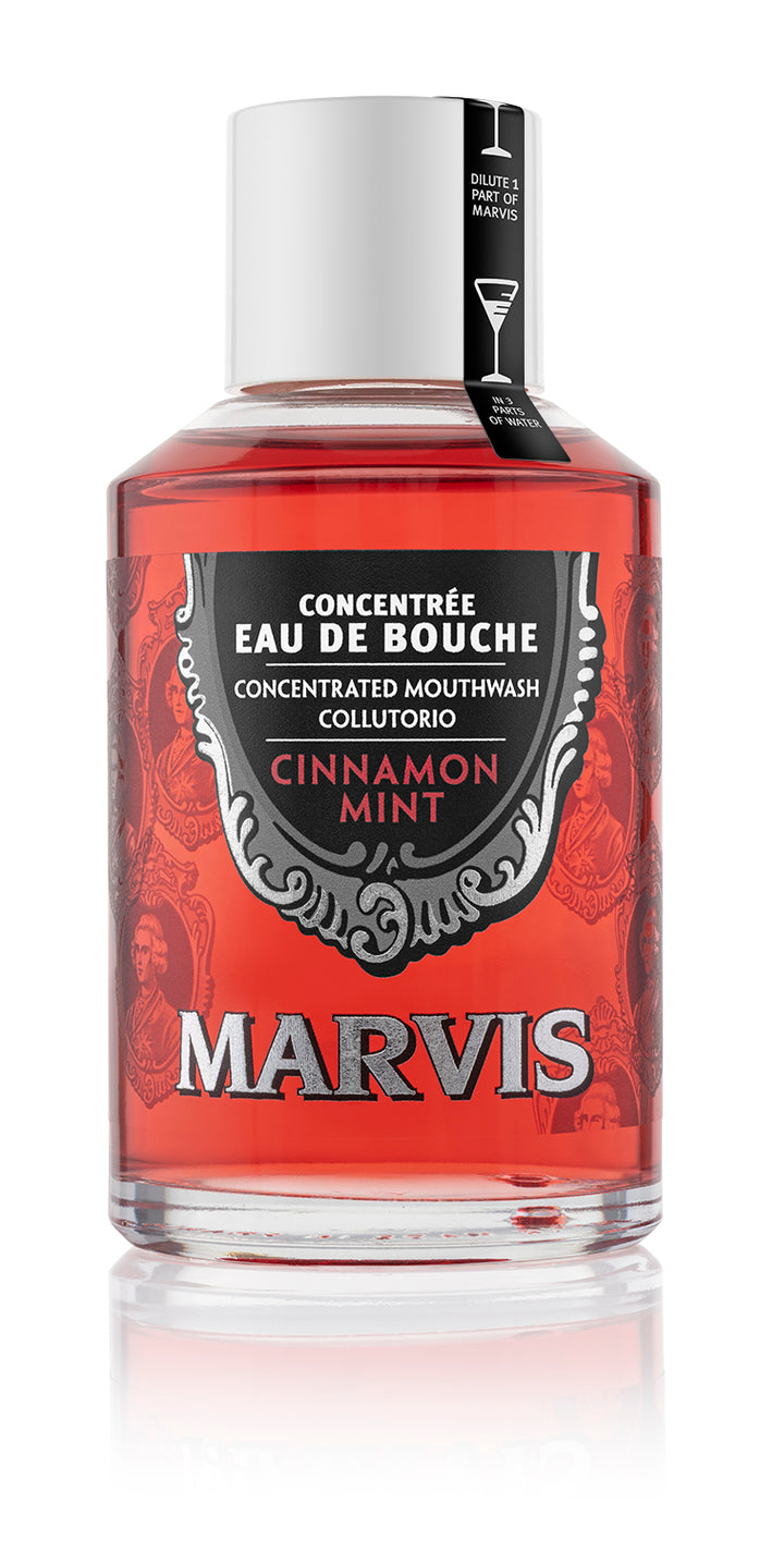 Marvis - Cinnamon Mint Mouthwash 120ml Bottle | Buster McGee 