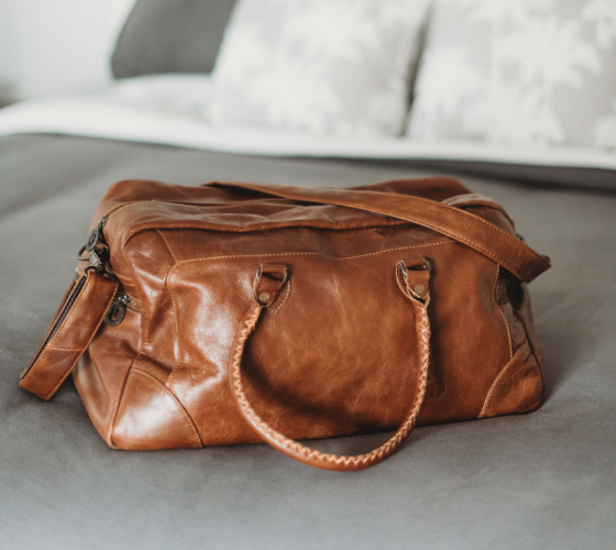Indepal Classic Duffle - Leather Luggage Bag in Vintage Brown