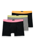 Herringbone Boxer Briefs in Anthracite Black Orange | Buster McGee