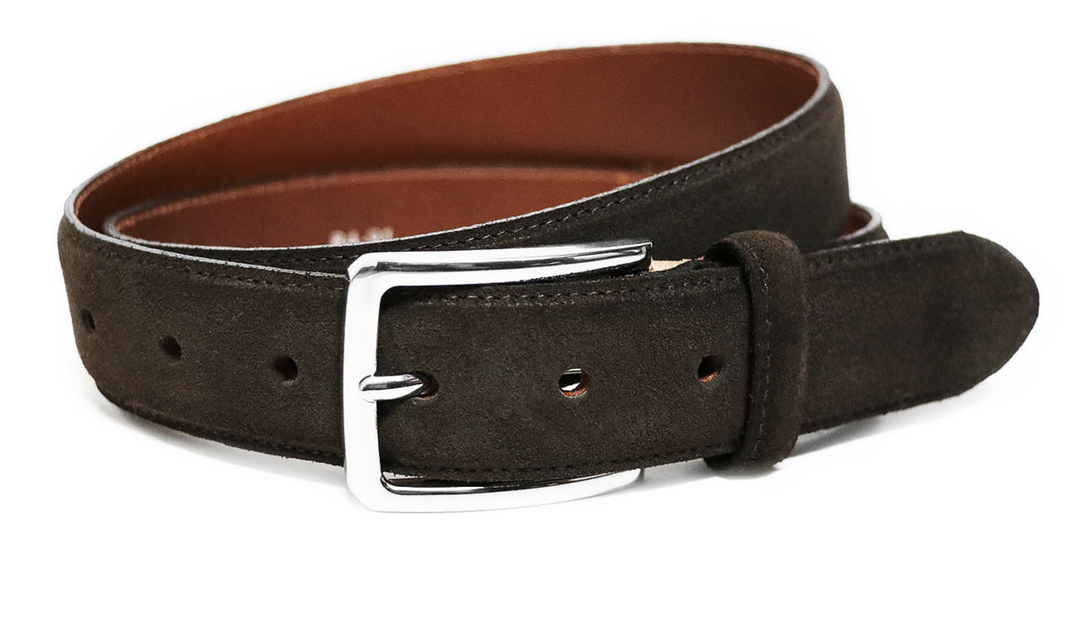 Parisian - Nabucco Suede Belt in Chocolate | Buster McGee Daylesford
