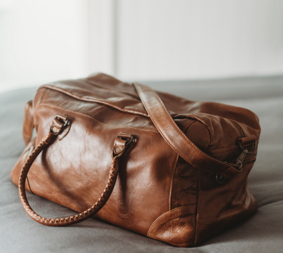 Indepal - Classic Duffle - Leather Luggage Bag in Dusty Antique