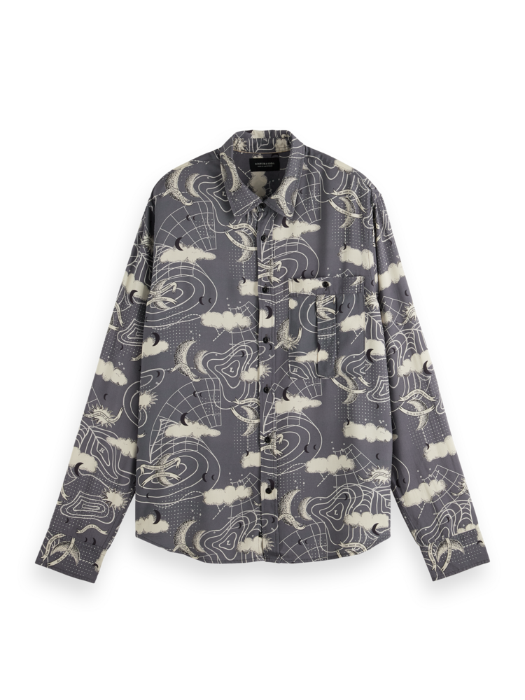 Amelia Earhart Printed Shirt in Ecovero Combo A | Buster McGee